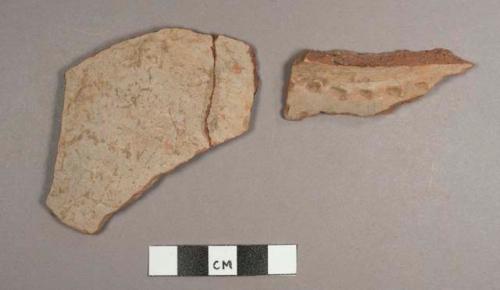 Jocote Orange-brown Potsherds: C-3 Cream Slipped