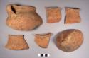 14 potsherds - restorable to one vessel