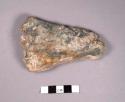 Worked stone tool that is pointed at one end