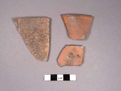 3 miscellaneous potsherds