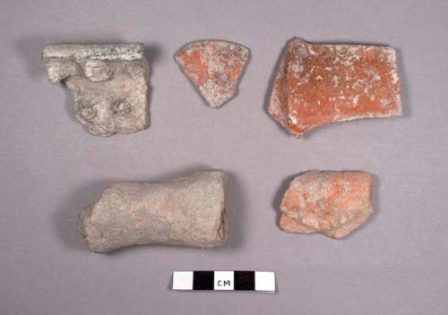 5 miscellaneous potsherds