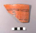 Polychrome potsherd