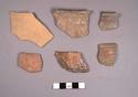 6 miscellaneous incurving bowl sherds