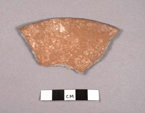 Cream-colored ware sherd from out-curving side dish