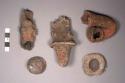 Fragments of terra cotta figures