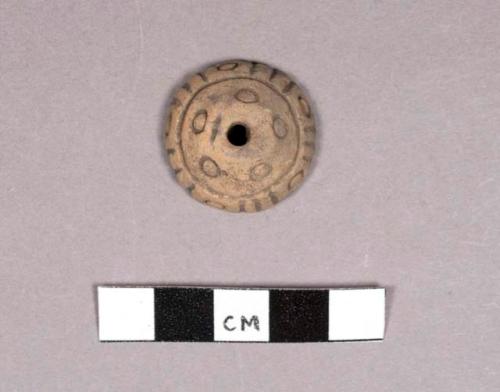 Pottery spindle whorl