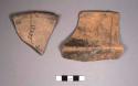 Fragments of pottery