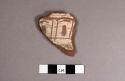 Incised white rim potsherd