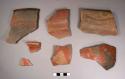 7 Coyotlatelco type potsherds