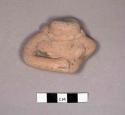 Upper part of pottery figurine body-water worn