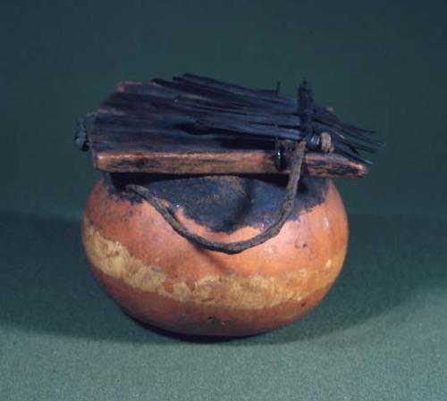 Musical instrument (zimba and gourd)