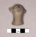 Pottery animal (?) figurine head