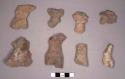 17 pottery figurine bodies - no arms or legs