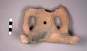 Large hollow seated pottery figurine- head missing