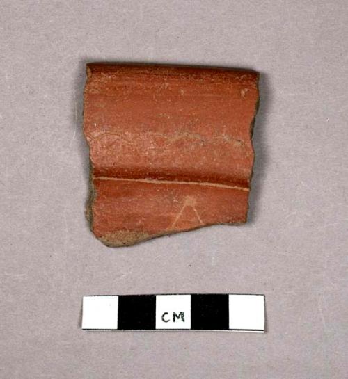 Incised rim sherd