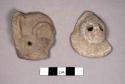 Pottery mask fragments