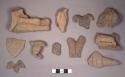 Miscellaneous pottery figurine fragments