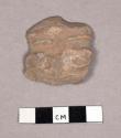 Badly damaged and fragmentary pottery figurine heads