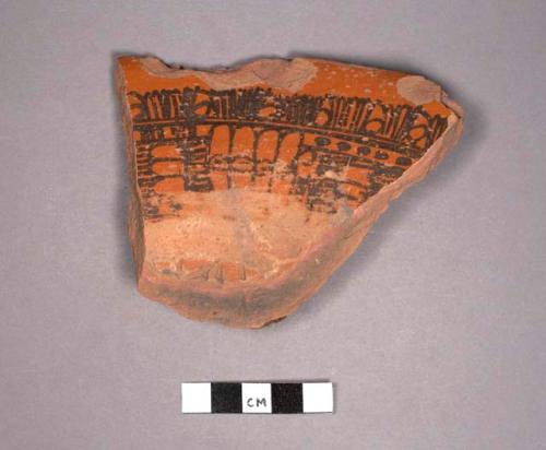 Aztec ware rim potsherds