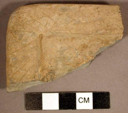 Stone, slate tablet fragment