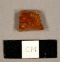 Lead-glazed redware sherd