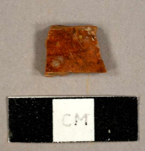 Lead-glazed redware sherd