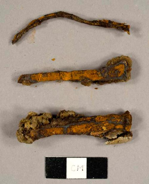 Nails and nail fragments, including some handwrought