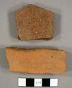 Brick tile fragments, possibly roofing tiles