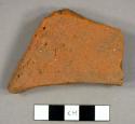 Brick tile fragment, possibly roofing tile