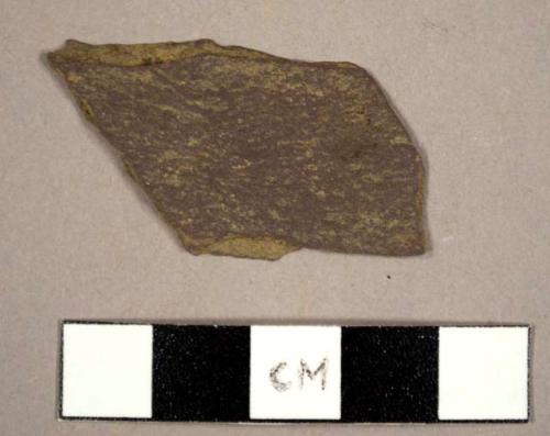 Slate, possibly roofing tile