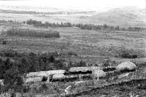 Dalegoba, the new village built on S slope of Dutoba Hill, where many of the locals have moved after fight which ended in killing of Ogen by Um'ue (or Egali).