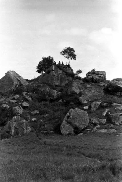 boys on summit of Wadibaka hill.