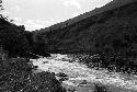 Swinging bridge across Baliem just below Gutima (Kurima) Police Post