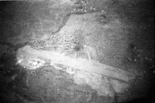 Air view. Seinma, CAMA station and strip in Lower Grand Valley.