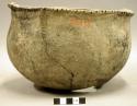 Ceramic vessel, punctate around rim, 2 handles