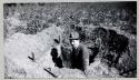 Lower Mississippi Survey.  Dr. Phillips in test pit at Mayersville site