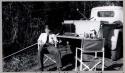 Lower Mississippi Survey.  Dr. Phillips at lunch at the Manny Site