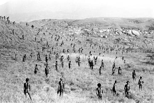 Karl Heider negatives, New Guinea; Action on Warabara during a war