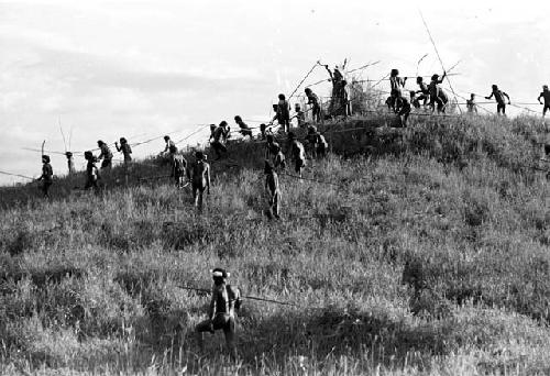 Karl Heider negatives, New Guinea; Action on Warabara