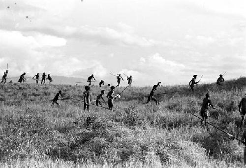 Karl Heider negatives, New Guinea; The two armies