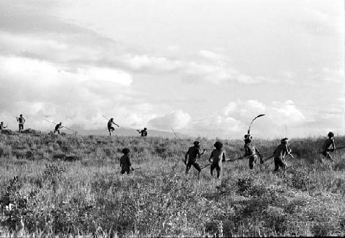 Karl Heider negatives, New Guinea; the two armies