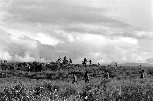 Karl Heider negatives, New Guinea; two armies