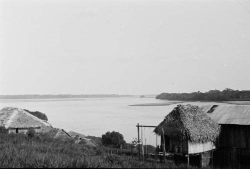 Views of Rio Napo in village of Rocafuerte