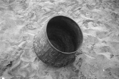 Painted bowl found on right bank of Rio Aguarico 1 day above its mouth.