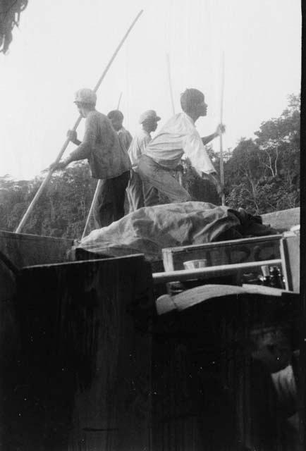 Boat hands used by expedition on Aguarico trip.