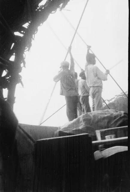 Boat hands used by expedition on Aguarico trip.