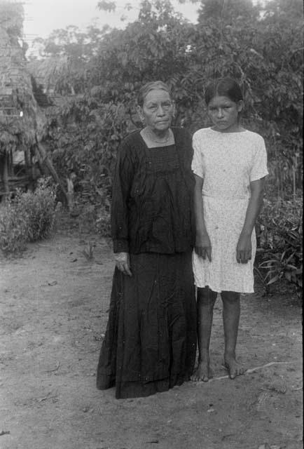 Spanish speaking people along lower Rio Napo