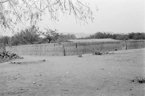 View of fence compound