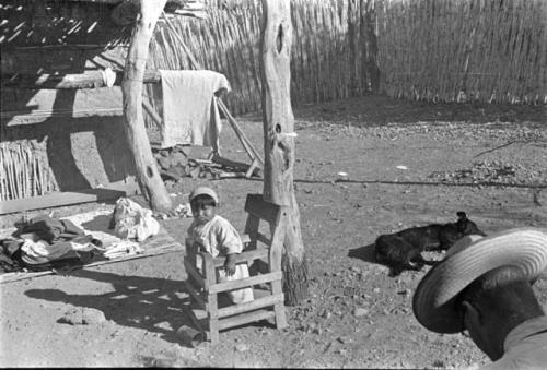 Yaqui baby in play yard