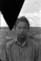 Navajo man -- partially blank negative